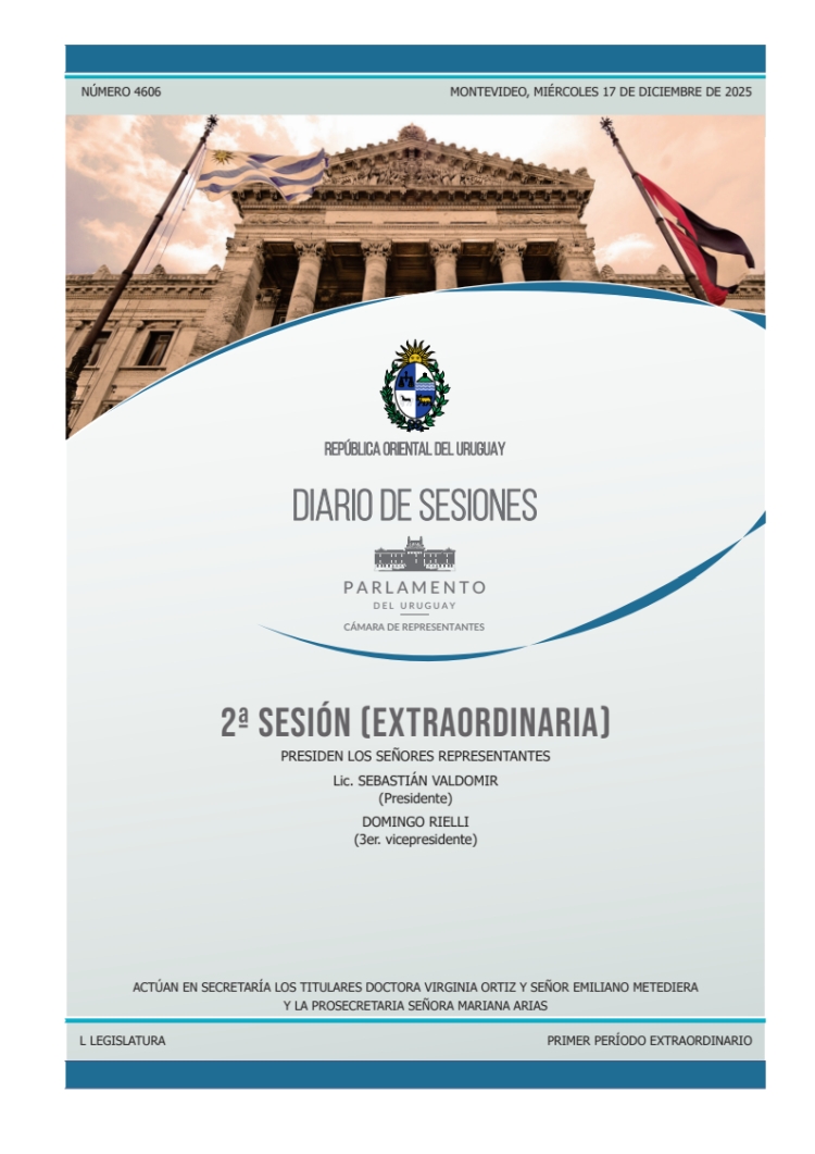 DIARIO DE SESIONES DE LA CAMARA DE REPRESENTANTES del 17/12/2025
